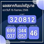 ผลรางวัล 16 กพ 66